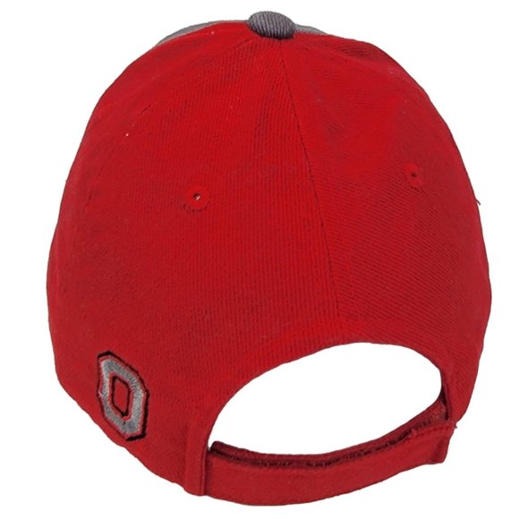 OSU Ohio State Buckeyes Hat Red Gray Baseball Cap NCAA Adjustable Strap OSFA - Picture 3 of 7